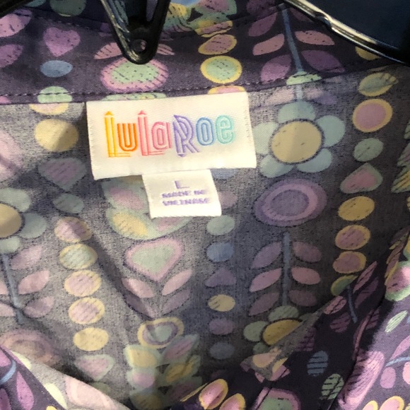 NWT Purple LulaRoe Amy (L) - Picture 2 of 3